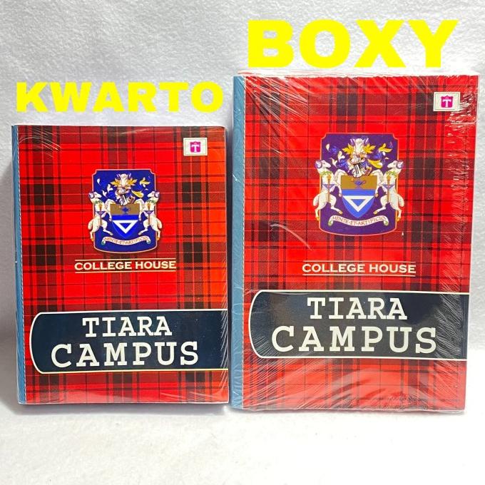 

BUKU TULIS TIARA CAMPUS BOXY ISI 50 LEMBAR / 1 PACK ISI 10 BUKU
