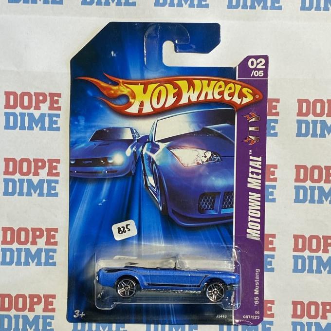 Hot Wheels 65 Mustang Convertible Biru