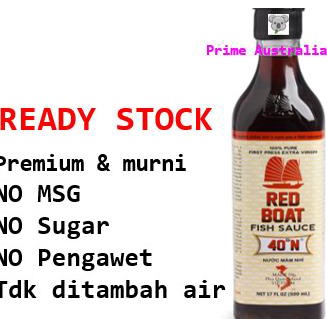 

Premium RED BOAT Kecap Ikan Vietnam - Pure, no MSG & tanpa pengawet
