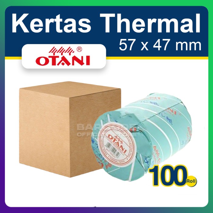 

Aurealiamall Kertas Thermal Otani 57X47 Mm - 57X47Mm 1 Dus Isi 100 Roll Struk Kasir