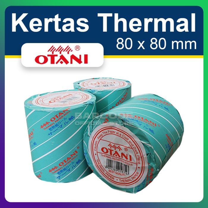 

Aurealiamall 1 Dus - Kertas Thermal Otani 80 X 80 Mm Otani Roll Kasir Thermal Epson