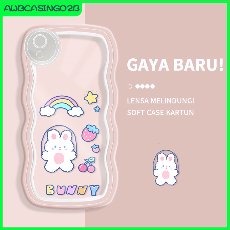 Casing Ponsel untuk VIVO Y90 Y1S V11 V11 PRO X21S V21S Y75 4G S15E Case Kartun Lucu Beruntung Berwar