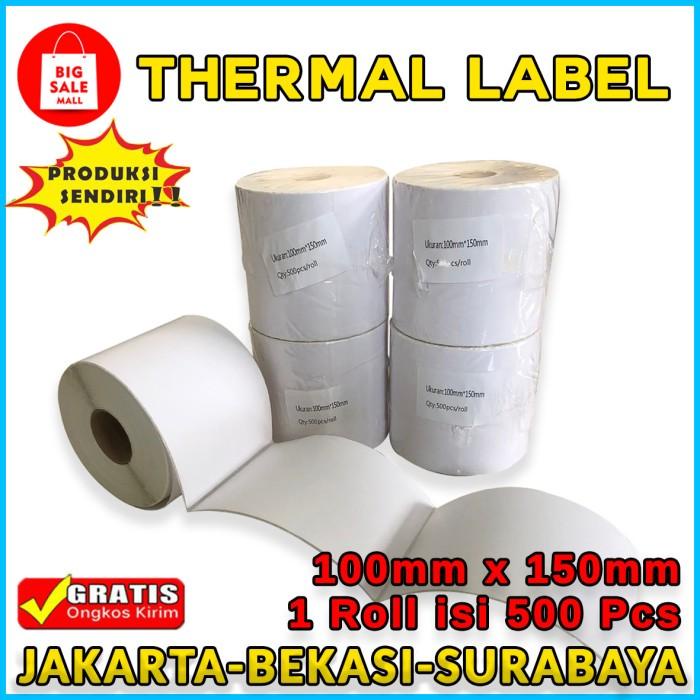 

Terlaris Kertas Thermal 100X150 Isi 250-500 Lembar, Label Thermal