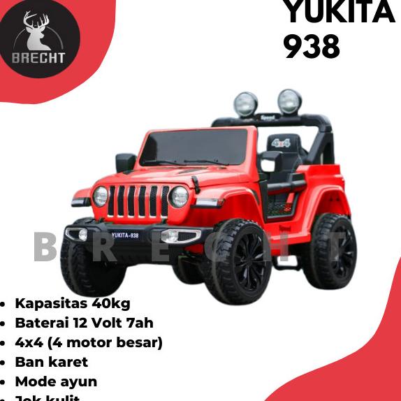 Mainan Anak Mobil Aki Jeep Yukita 938