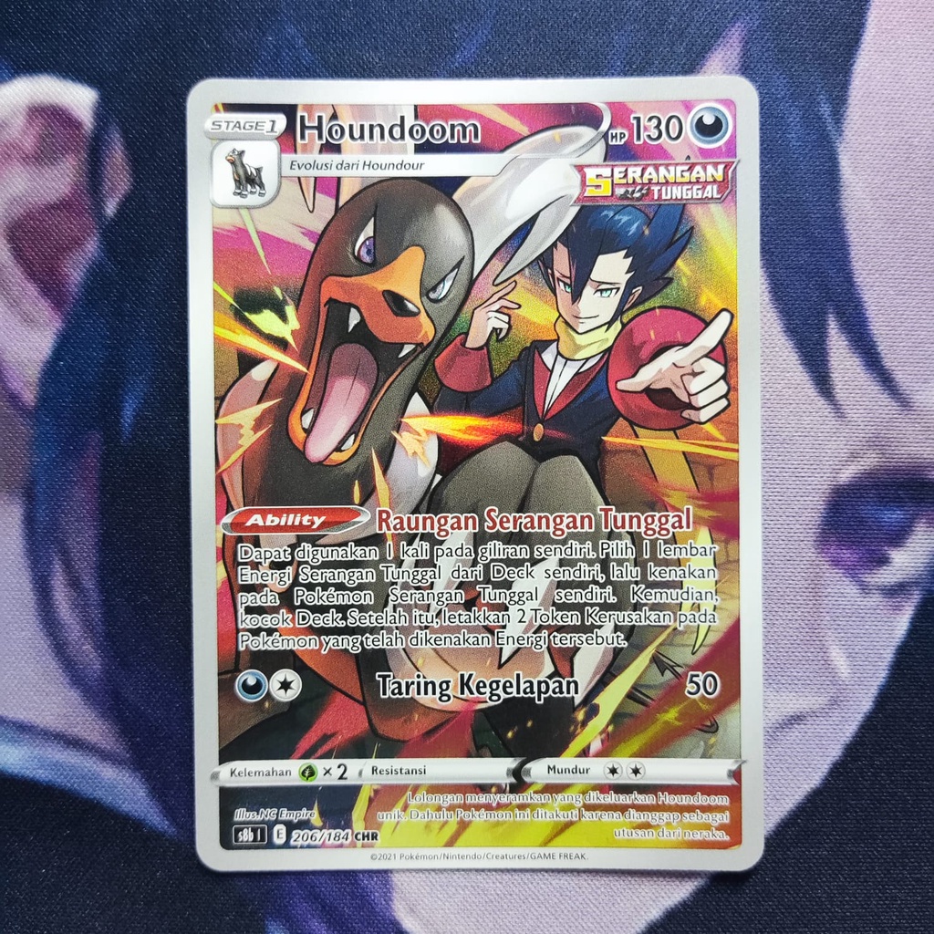 pokemon (ID) houndoom - S8b 206/184 - CHR