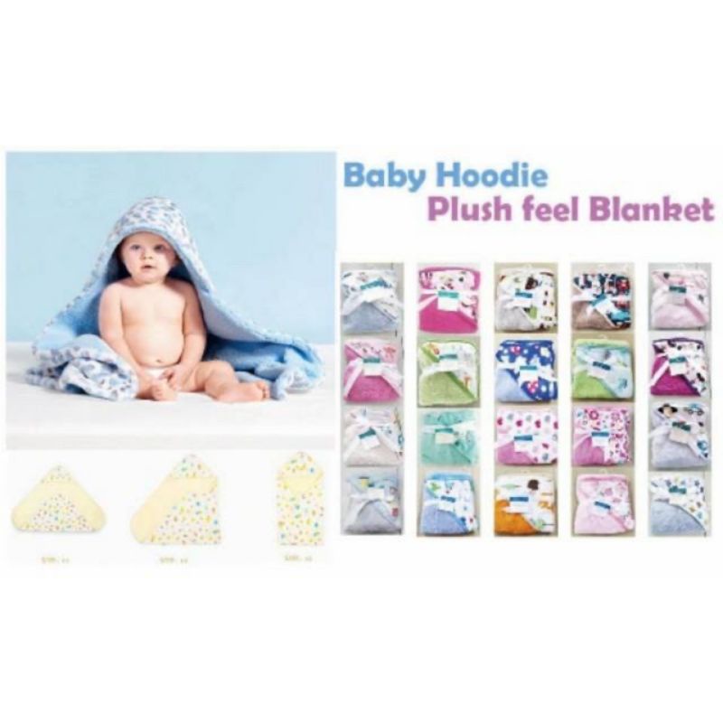 Carter Love Baby Blanket Selimut Bayi Double Fleece Bahan Bulu Tebal Halus Topi