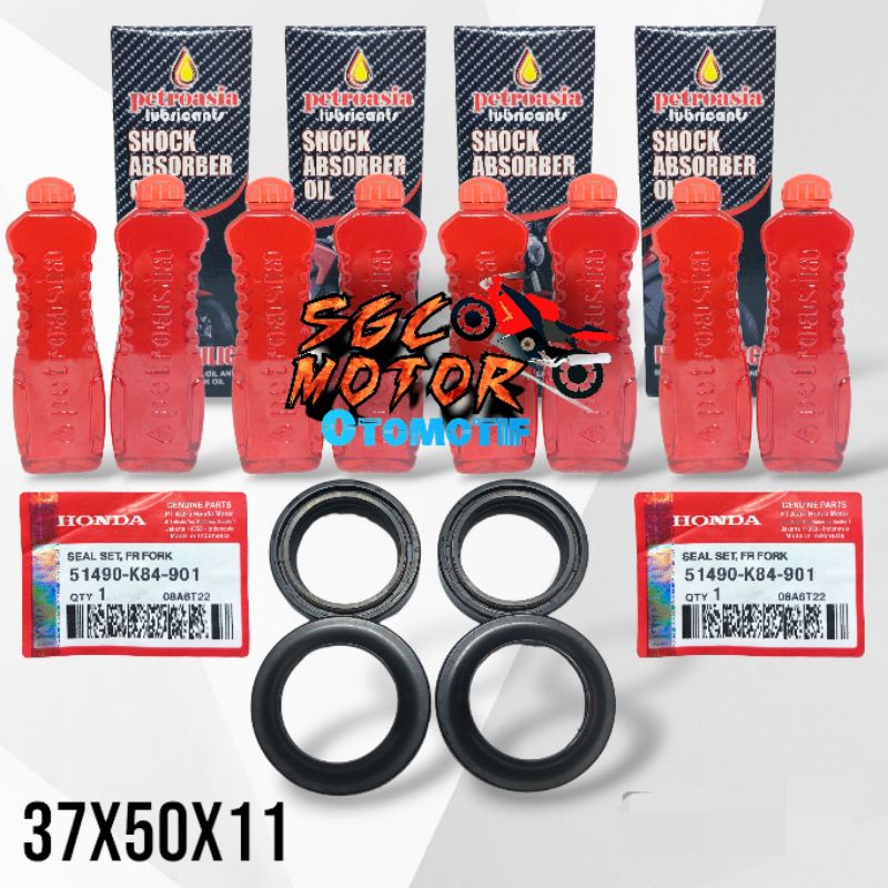 [ COD ]✓ PAKET 1 SET SEAL SHOCK+SEAL DEBU+OLI DEPAN HONDA CRF 150/USD CBR 150 K45R 2021-2023 UPSIDE 