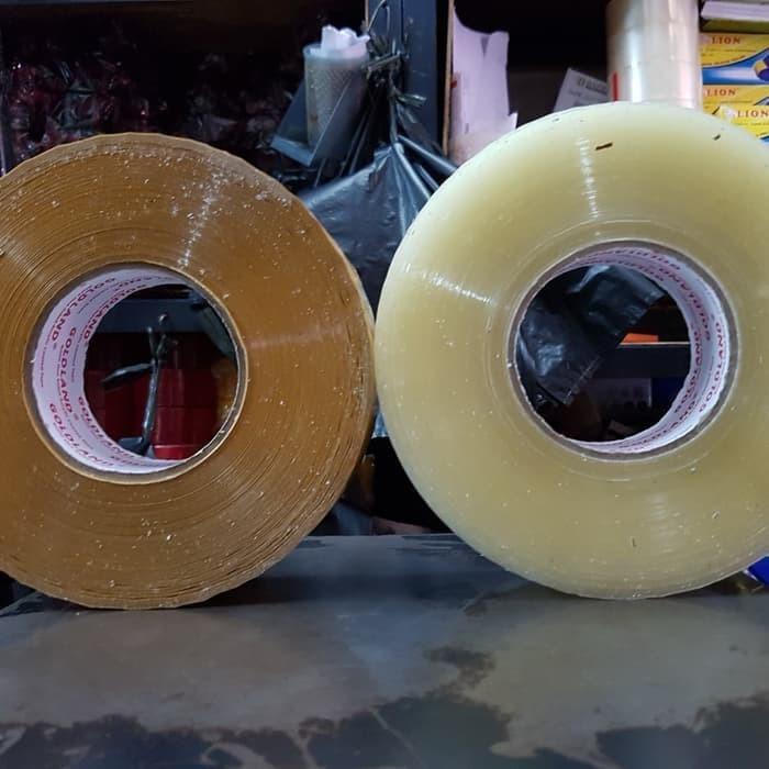 

(Dus Cargo) Lakban Jumbo 2 Inch Bening Coklat 45Mm X 500 Yard Full - L