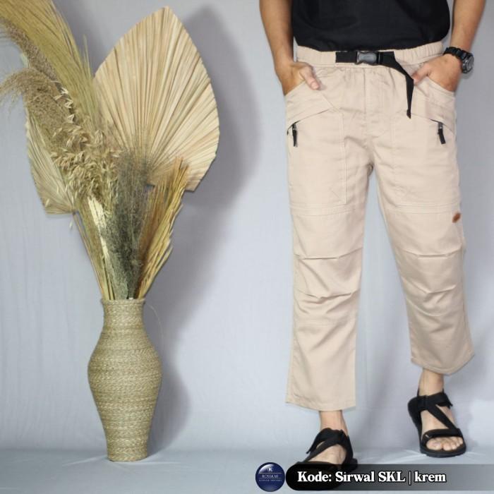 Celana Sirwal Muslim Outdoor Pria Bahan Katun Adem Dan Nyaman