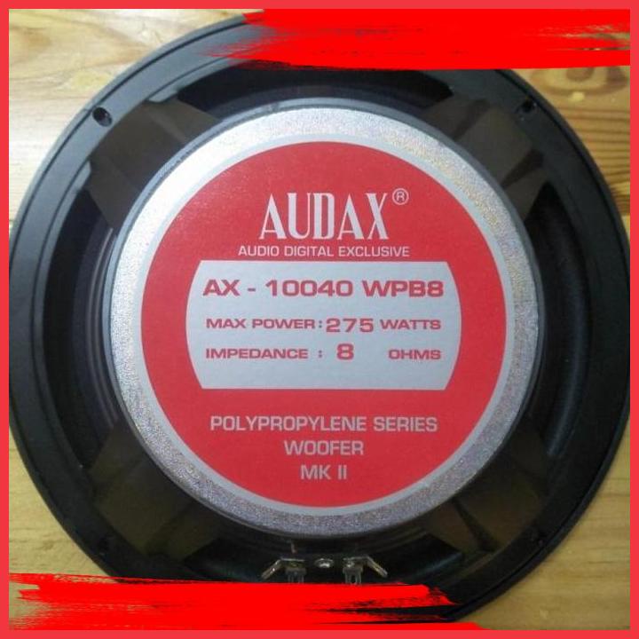 (TURB) SPEAKER WOOFER AUDAX 10 INCH AX-10040 WPB / AX10040 / AX 10040WPB ORIG