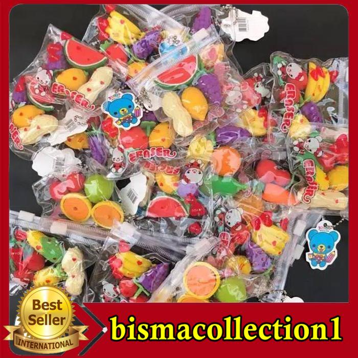 

1PAK ISI 4 - PENGHAPUS BUAH SAYUR ERASER LUCU UNIK MURAH BAHAN BERKUALITAS !!