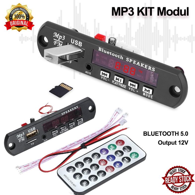Terbaru Orinal Mp3 Kit Modul 12V / 5V Bluetooth 5.0 Fm Radio Usb Player Bluetooth Speaker Remote Control Pemutar Lagu Mp3 Bt Modul Kit Tanpa Amplifier