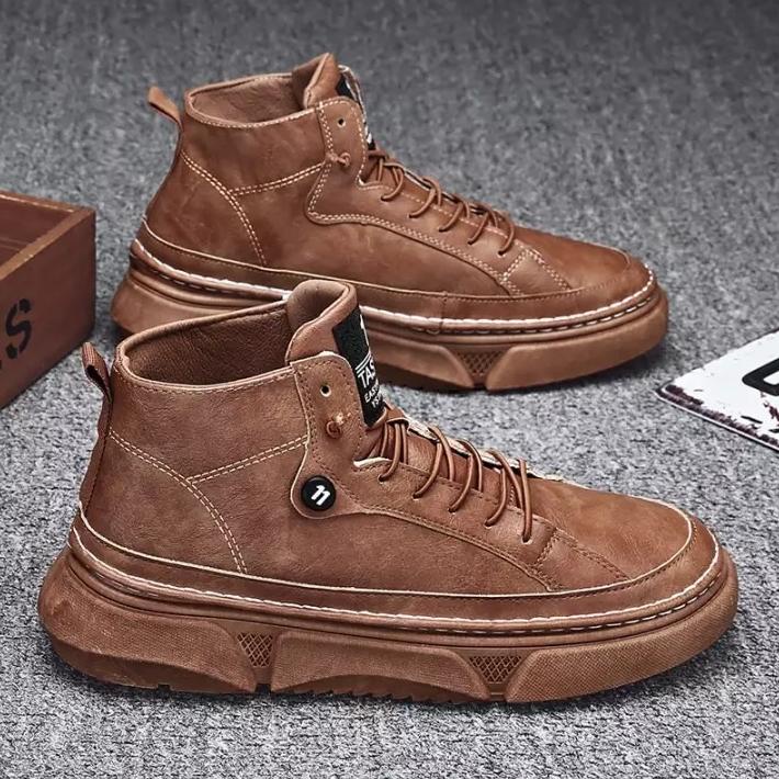 New Sepatu Boot Pria Import Martin Luther Boot Retro Casual - Sepatu Boot Pria Casual