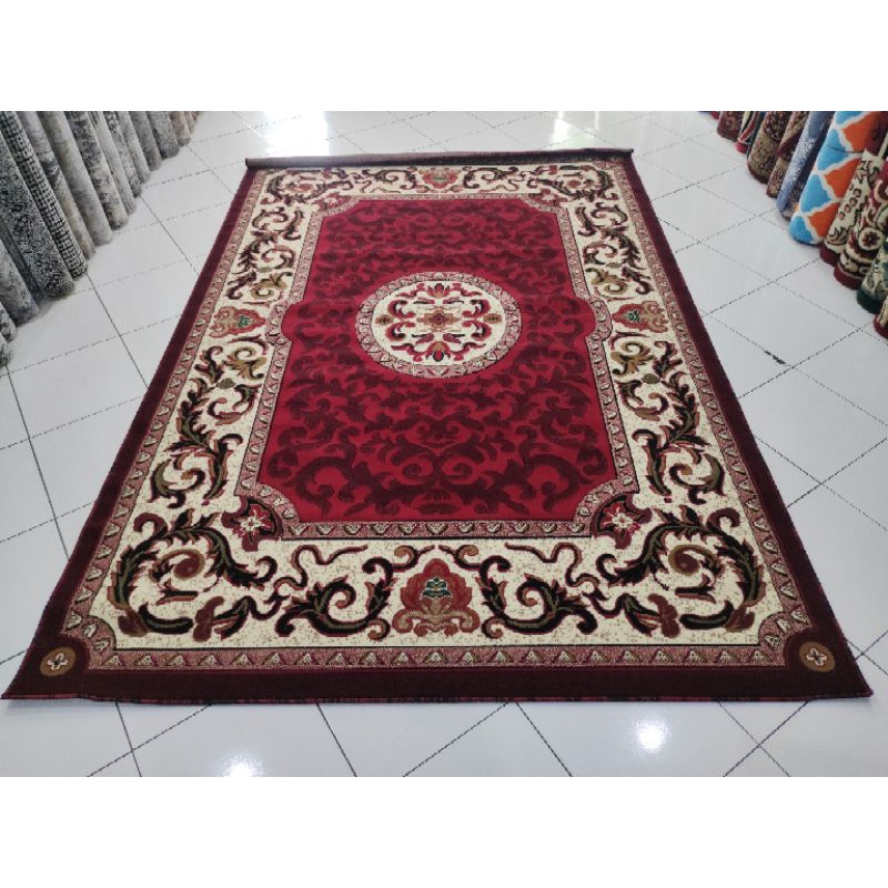 Karpet Concord 210x310 Permadani Tebal Mewah 0777 Merah