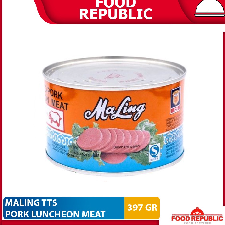 

Serba Murah LDQOO Maling TTS Ham Babi 397 Gr Luncheon Pork Meat Daging Canned Ma Ling T69 ✸Laris