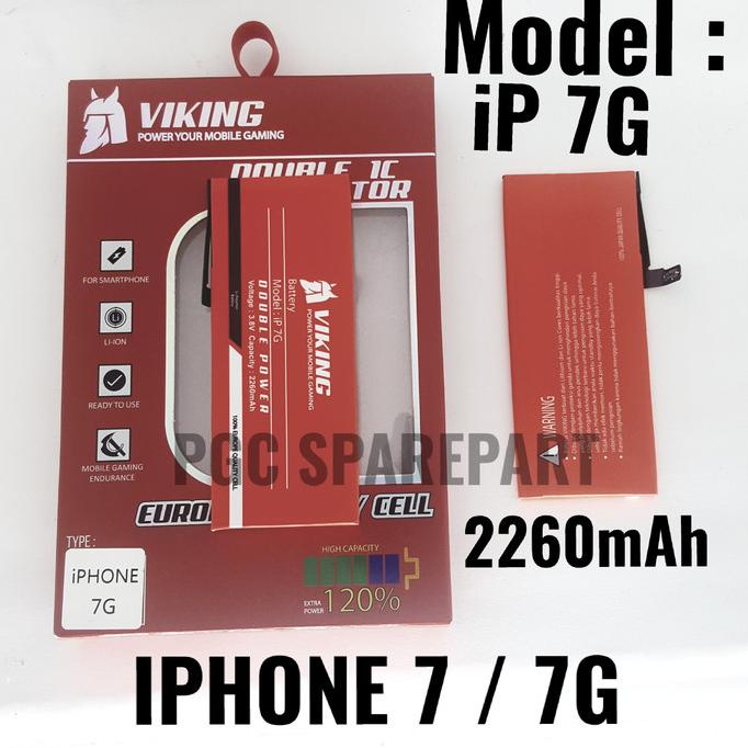 Baterai Viking Iphone 7 atau Iphone 7G - Batre Batere Baterei Batrei