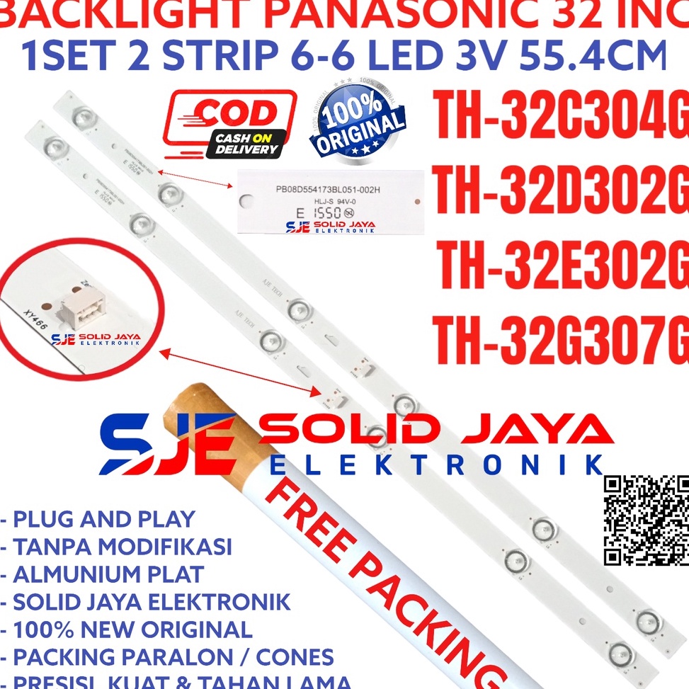 [Art. P77V] BACKLIGHT TV LED PANASONIC 32 INC TH 32C304 32D302 32E302 32G307 G LAMPU BL 6K 3V TH-32C