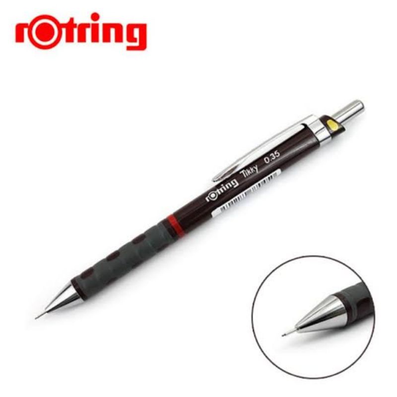 Rotring Tikky Pencil Burgundy - Pensil Mekanik 0.35mm