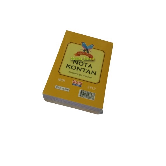 

Ready stock Terbaru!!! Nota Kontan Kecil Gelatik Kembar 2 ply/Buku Nota/Nota Kontan EFW