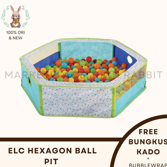 Elc Hexagon Ball Pit / Mainan Tempat Mandi Bola Anak