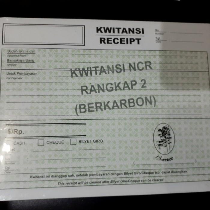 

Kwitansi Rangkap 2 Atau 2 Ply Ncr (Berkarbon) Bamboo