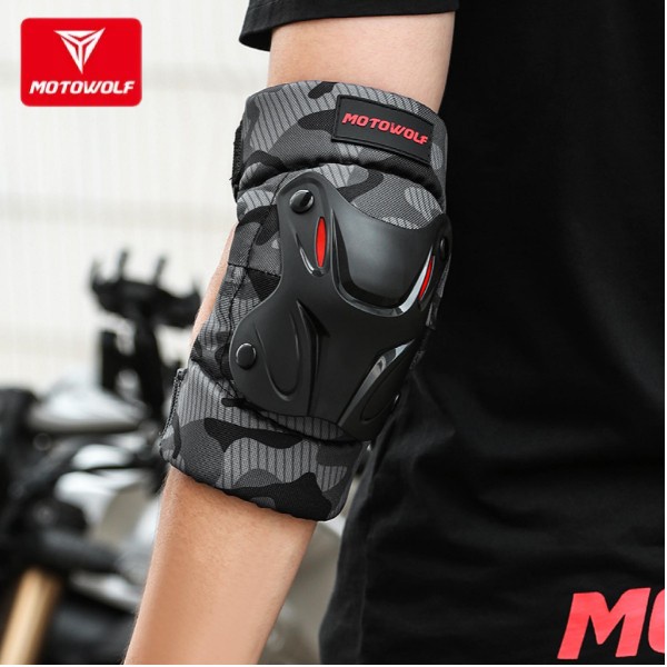 Terlaris Deker Tangan Elbow Pad Deker Lutut Motowolf Pelindung Tangan Motor