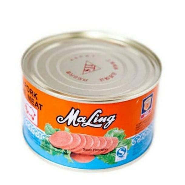 

Daging Babi Maling kaleng TTS 397 Pork Luncheon Ma Ling Non Halal Best Seller
