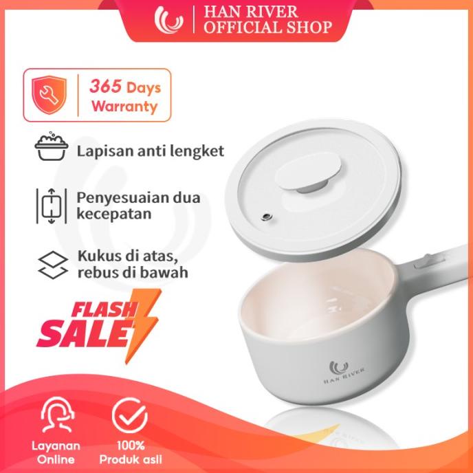 HAN RIVER panci listrik 1.5L Kompor listrik pintar Pelajar/Asrama