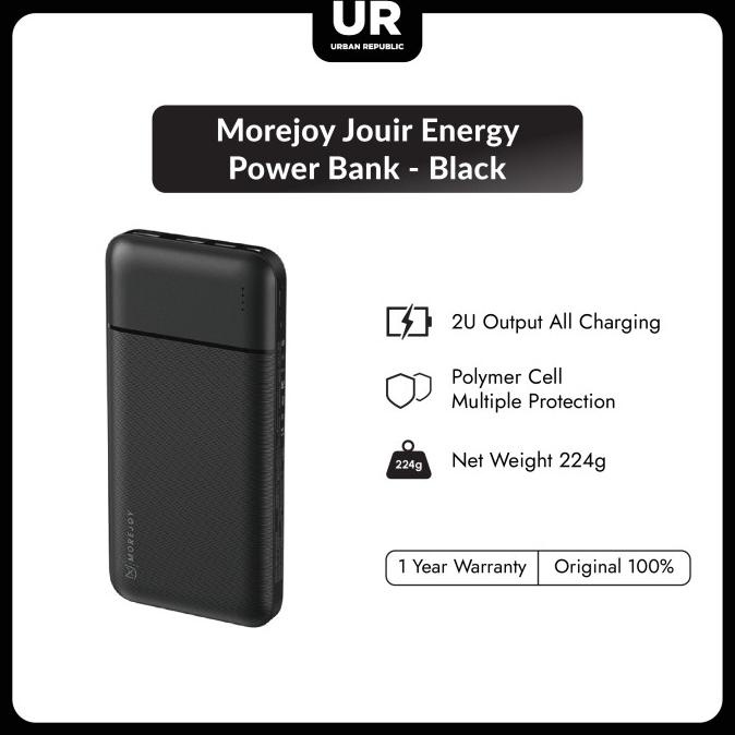 Morejoy Jouir Energy Power Bank - Black