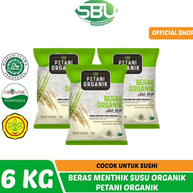 

Beras Menthik Susu Petani Organik Bundling 6kg / Cocok Untuk Sushi
