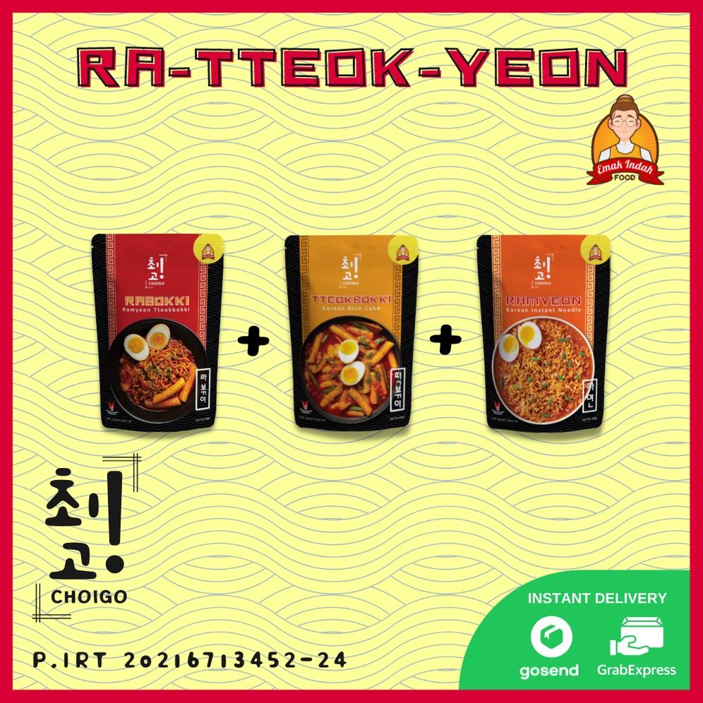 

COMBO CHOIGO! RABOKKI + TTEOKBOKKI + RAMYEON - RABOKKI CHOIGO KOREA INSTAN / TOPOKKI CHOIGO KOREA INSTAN / RAMYEON CHOIGO / RAMYEON/RAMEN KOREA INSTAN - CHOIGO EMAK INDAH FOOD Best Seller