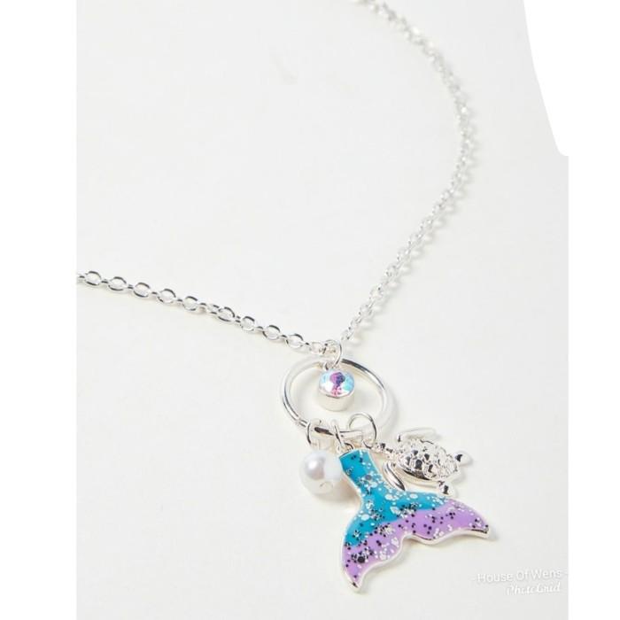 Hiasan Justice Mermaid Tail Turtle Necklace - Kalung Justice