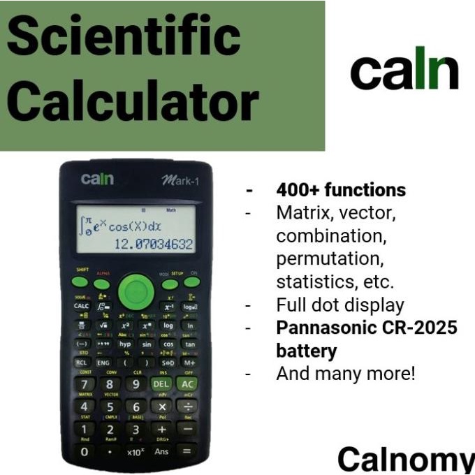 

Scientific Calculator Calnomy 417 fungsi