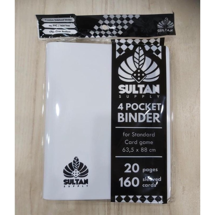

Best Seller Sultan Supply Card Album 4 Pocket Binder White