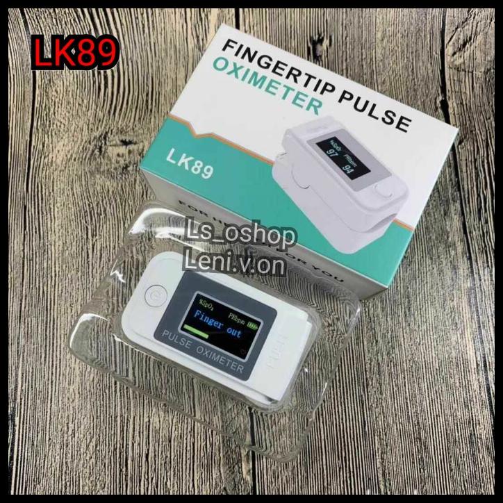 Pulse Oximeter LK89 Oximetry LCD Finger / Oxymeter LK 89 Putih White