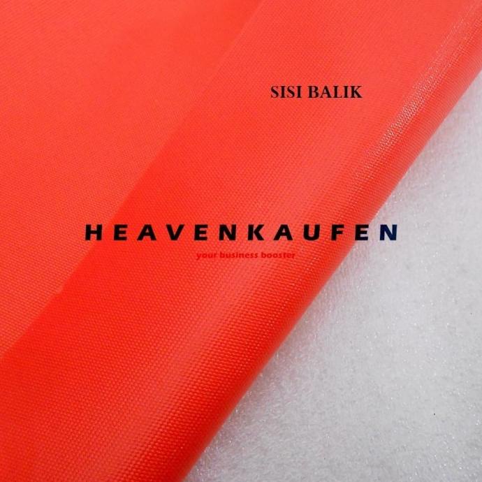 Bahan Kain Tas Cordura Nilon Glossy Warna Orange Meteran kud01