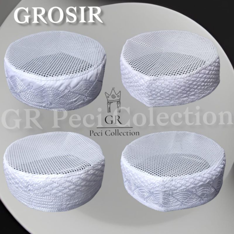 GROSIR 20 PCS PECI IKAF JARING MADINAH TERLARIS / GROSIR KOPIAH IKAF MADINAH JARING PENDEK 5/6 CM