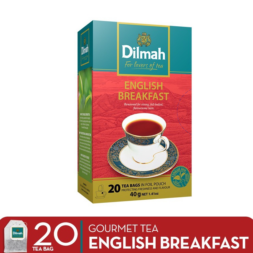 

Keluaran Terbaru.. Teh Dilmah No Envelope 20 sachet English Breakfast D7C