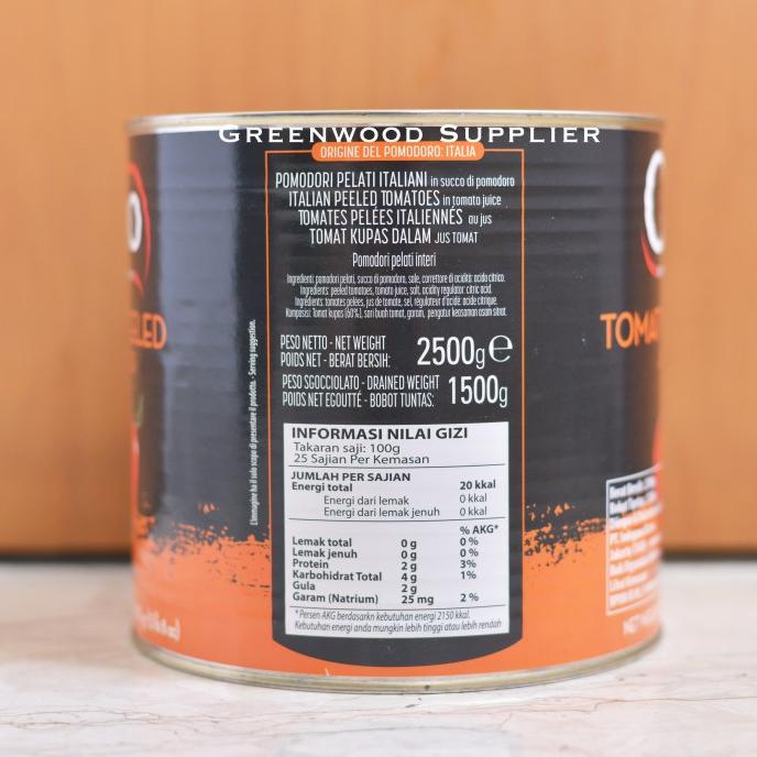 

CIAO Italian Chopped Tomato / Whole Peeled Tomato - 2550G (PREMIUM) tab02