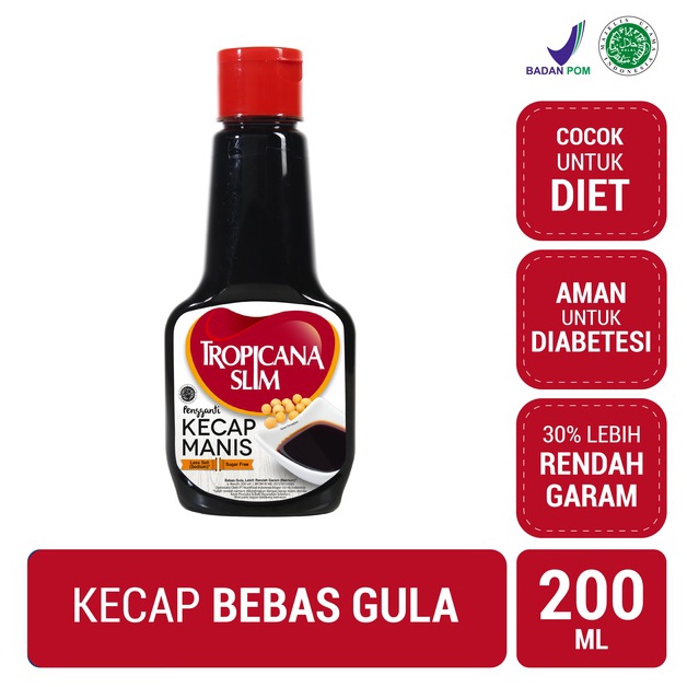 

Premium.. Tropicana Slim Kecap Manis 200ml - Bantu Dukung Hidup Sehat F00