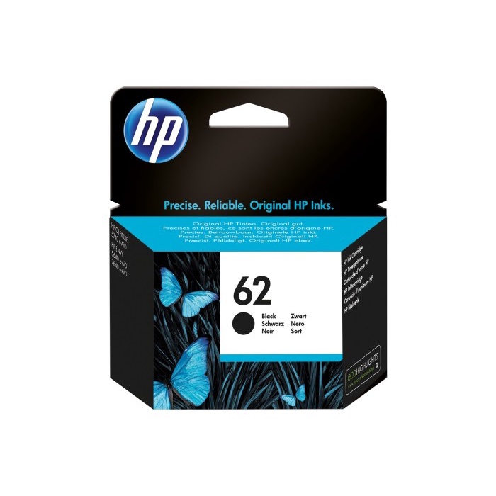 Ink Tinta Hp 62 Black Original [C2P04Aa] / Tinta Hp 62 Hitam Original