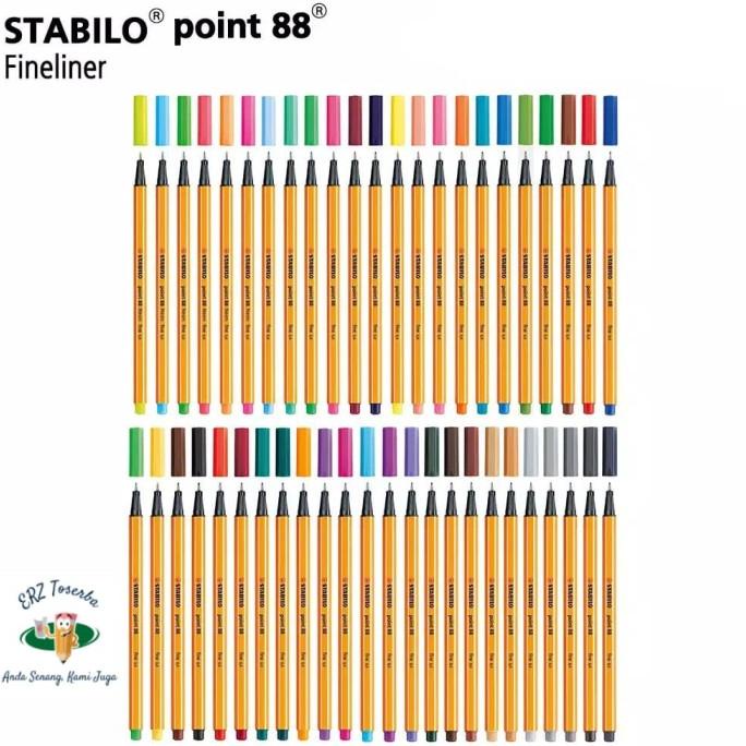 

STABILO Set 47 pcs - point 88 All Color Pen Pulpen Fineliner