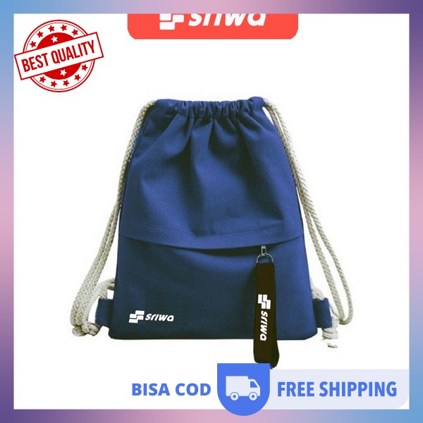 Rensel Cowok Tahan Air Backpack Skolah Casual Tad Gendong Serbaguna Laki-Laki Tas Gendong Besar Reng
