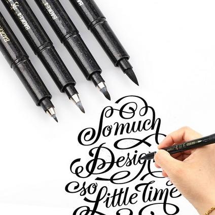 

Refillable Calligraphy Brush Pen (4pcs)