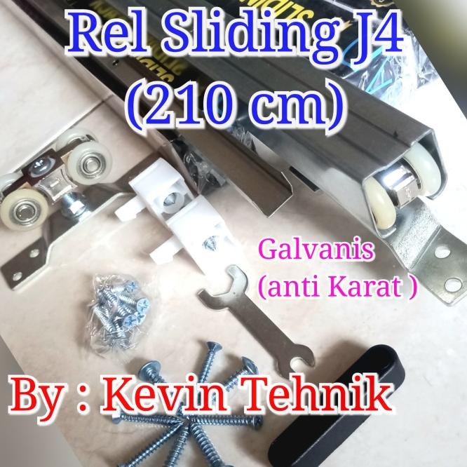 Rel Sliding J4 210 Cm, Rel Pintu Geser, Rel Pintu Sliding