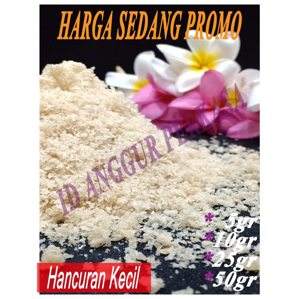 

SARANG BURUNG WALET HANCURAN KECIL - KUALITAS PREMIUM (VARIAN 5-50 GRAM) Best Seller