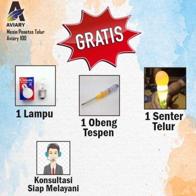 Terbaru  Mesin Penetas Telur Aviary 100 Kapasitas 100 Telur Ready
