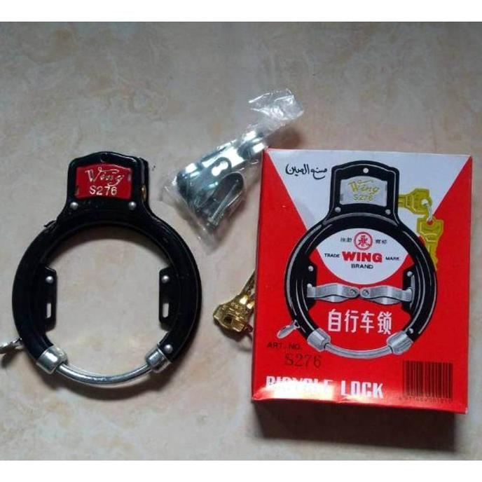 kunci sepeda onthel wing gembok onthel termurah aksesoris kode 9722