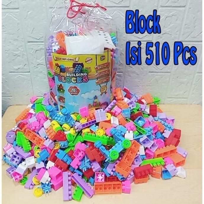 Mainan Lego Block Isi 510 Pcs Edukasi - Building Brick Anak Edukatif