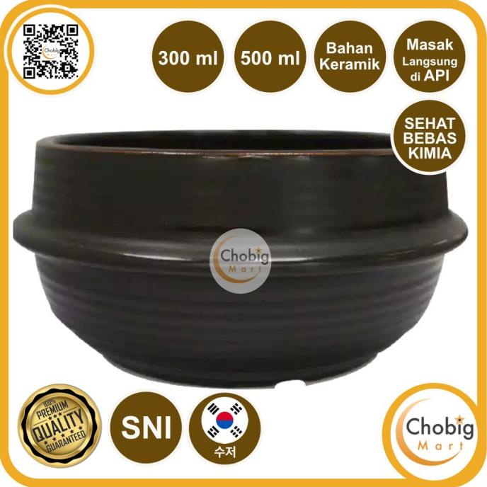 Ttukbaegi Mangkok Keramik Korea Ceramic Bowl Bibimbap Dolsot Clay Pot